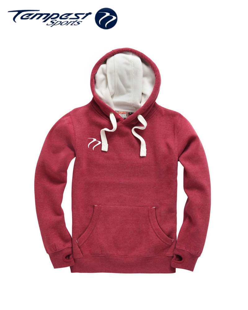 Tempest Heavyweight Hoodie Wine Melange